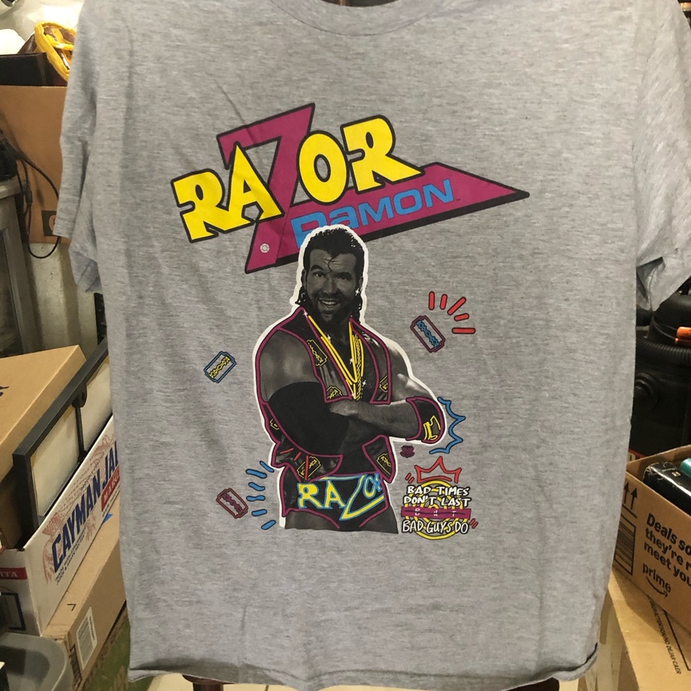 Razor Ramon Graphic Tee in Gray